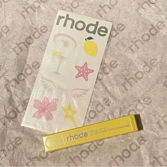 rhode skin Other - Rhode Peptide Lip Tint- Lemontini 🍋✨ + Tattoo Sheet